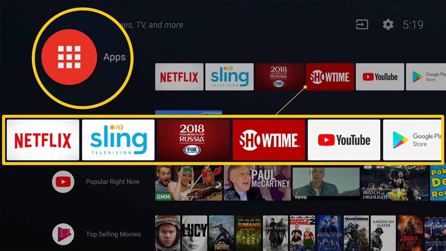 add apps to sharp tv